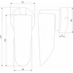 Бра Eurosvet Wing 40037/1 золото от ImperiumLoft