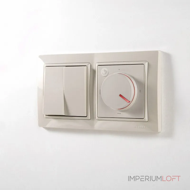 Терморегулятор электромеханический для теплого пола Werkel слоновая кость W1151103 от ImperiumLoft