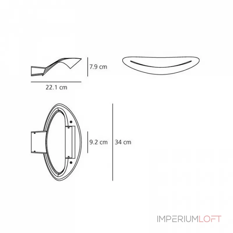 Бра светильник Artemide 0916040A от ImperiumLoft Бра светильник Artemide 0916040A от ImperiumLoft