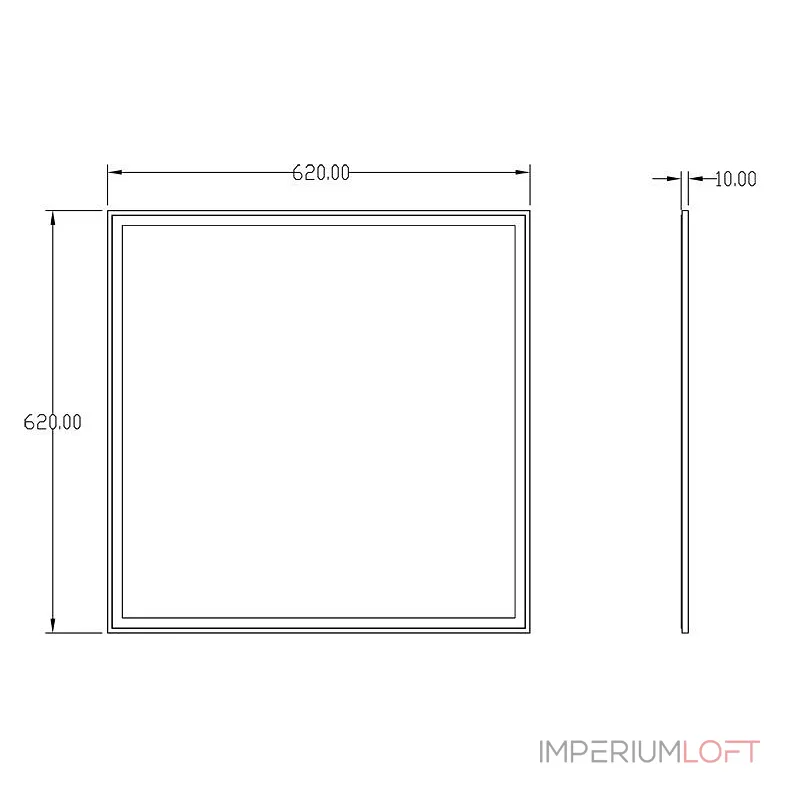 Светильник для потолка Армстронг Deko-Light Eco Line 100027 Цвет арматуры белый Цвет плафонов белый от ImperiumLoft
