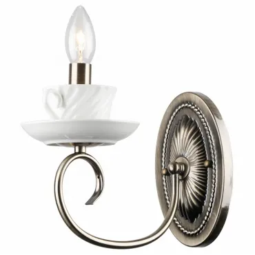 Бра Arte Lamp Teapot A6380AP-1AB Цвет арматуры бронза Цвет плафонов кремовый Бра Arte Lamp Teapot A6380AP-1AB Цвет арматуры бронза Цвет плафонов кремовый