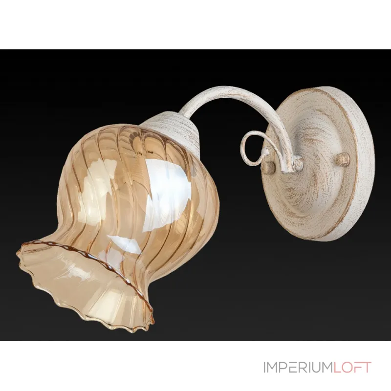 Бра TopLight Miranda TL5690D-01WG Цвет арматуры золото Цвет плафонов янтарный от ImperiumLoft