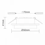 Встраиваемый светильник ST-Luce Chomia ST206.408.01 Цвет арматуры черный от ImperiumLoft