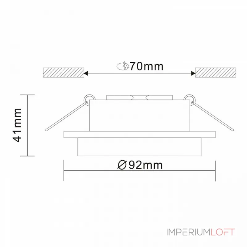 Встраиваемый светильник ST-Luce Chomia ST206.408.01 Цвет арматуры черный от ImperiumLoft