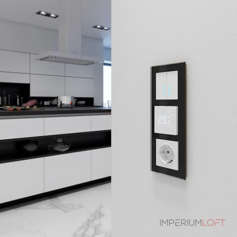 Терморегулятор электромеханический для теплого пола Werkel белые W1151201 от ImperiumLoft Терморегулятор электромеханический для теплого пола Werkel белые W1151201 от ImperiumLoft