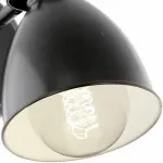 Спот Eglo ПРОМО Priddy 49468 Цвет арматуры черный Цвет плафонов черный от ImperiumLoft