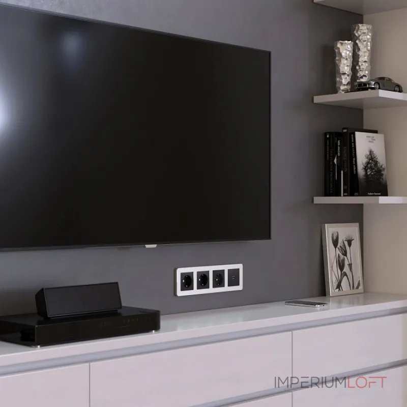 Рамка на 4 поста Werkel Platinum алюминий W0042606 от ImperiumLoft