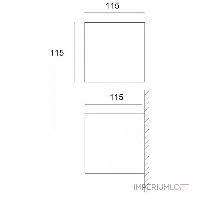 Накладной светильник Deko-Light Cube 341183 Цвет арматуры серый Цвет плафонов серый от ImperiumLoft