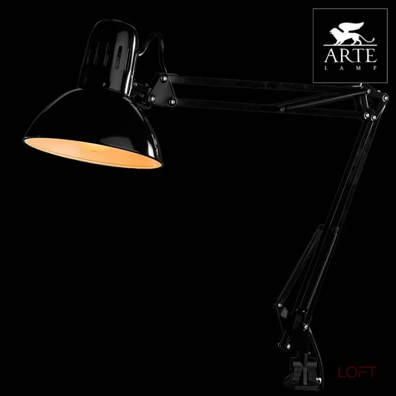 Настольная лампа офисная Arte Lamp Senior A6068LT-1BK Цвет арматуры черный Цвет плафонов черный от ImperiumLoft Настольная лампа офисная Arte Lamp Senior A6068LT-1BK Цвет арматуры черный Цвет плафонов черный от ImperiumLoft