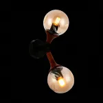 Бра EVOLUCE Raquel SLE109401-01 Цвет арматуры черный Цвет плафонов янтарный от ImperiumLoft