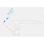 Профиль накладной  Deko-Light AL-01-10 970502 Цвет арматуры серебро от ImperiumLoft