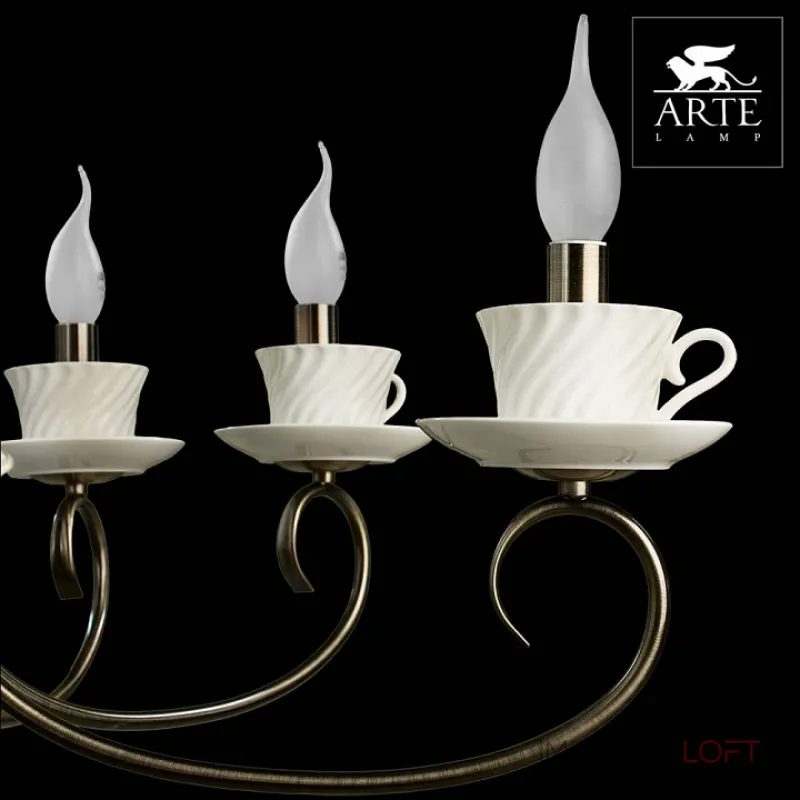 Подвесная люстра Arte Lamp Teapot A6380LM-8AB 
