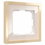 Рамка на 1 пост Werkel Baguette айвори/латунь W0012851 от ImperiumLoft