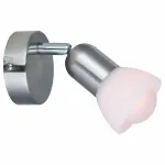 Спот Arte Lamp Falena A3115AP-1SS Цвет арматуры серебро Цвет плафонов белый от ImperiumLoft