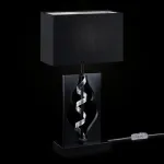 Настольная лампа декоративная Maytoni Intreccio ARM010-11-R Цвет арматуры серебро Цвет плафонов черный от ImperiumLoft