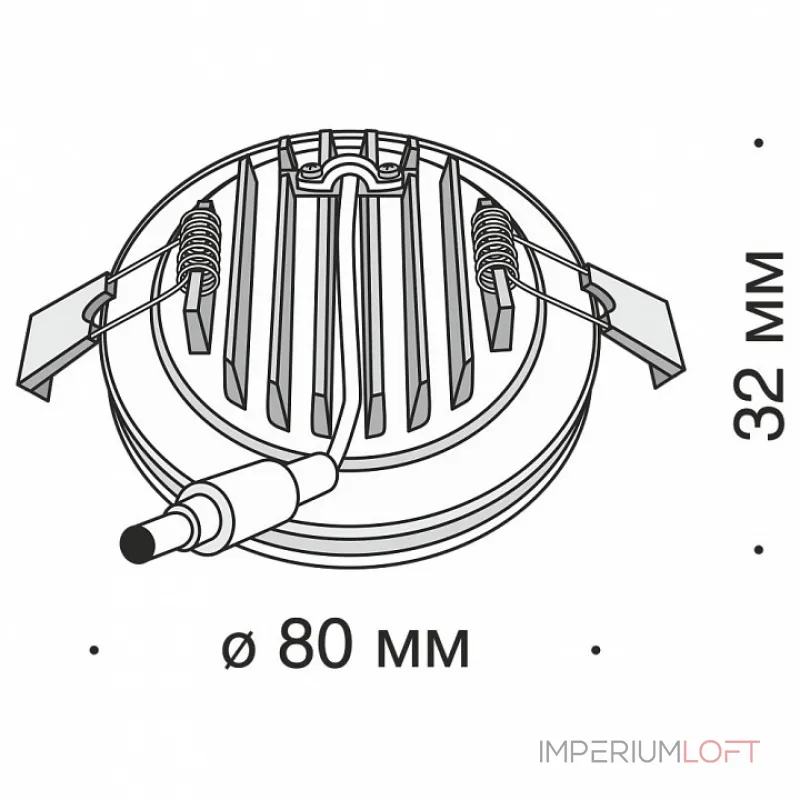Встраиваемый светильник Maytoni Phanton DL2001-L7W4K Цвет арматуры белый Цвет плафонов белый от ImperiumLoft