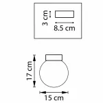 Накладной светильник Lightstar Globo 812011 Цвет арматуры коричневый Цвет плафонов белый от ImperiumLoft