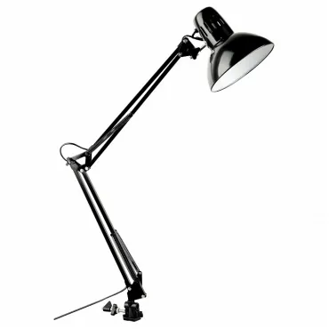 Настольная лампа офисная Arte Lamp Senior A6068LT-1BK Цвет арматуры черный Цвет плафонов черный