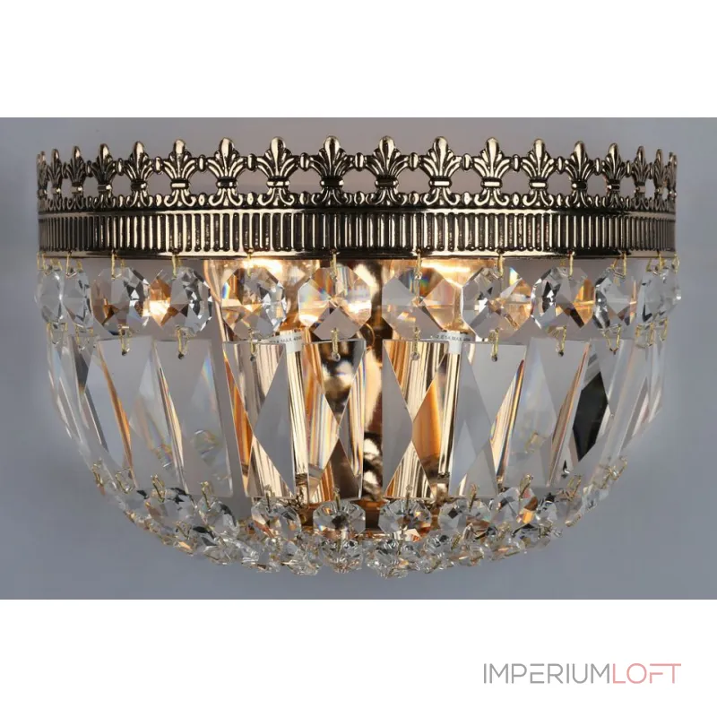 Накладной светильник Omnilux Syracuse OML-76607-02 Цвет арматуры золото Цвет плафонов прозрачный от ImperiumLoft