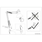 Настольная лампа офисная Eglo ПРОМО Firmo 90874 Цвет арматуры серебро Цвет плафонов серебро от ImperiumLoft