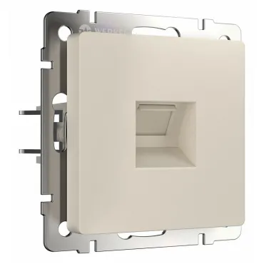 Розетка Ethernet RJ-45 без рамки Werkel айвори матовые W1181062