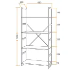 Стеллаж WS-01 TetChair 15266 от ImperiumLoft