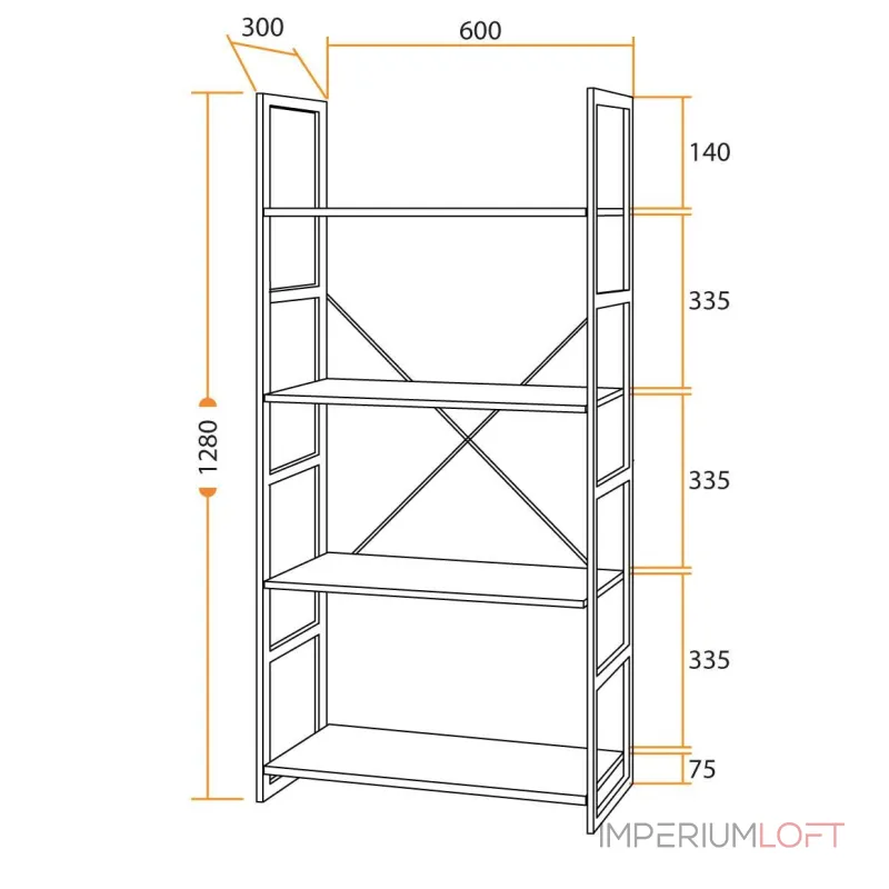 Стеллаж WS-01 TetChair 15266 от ImperiumLoft