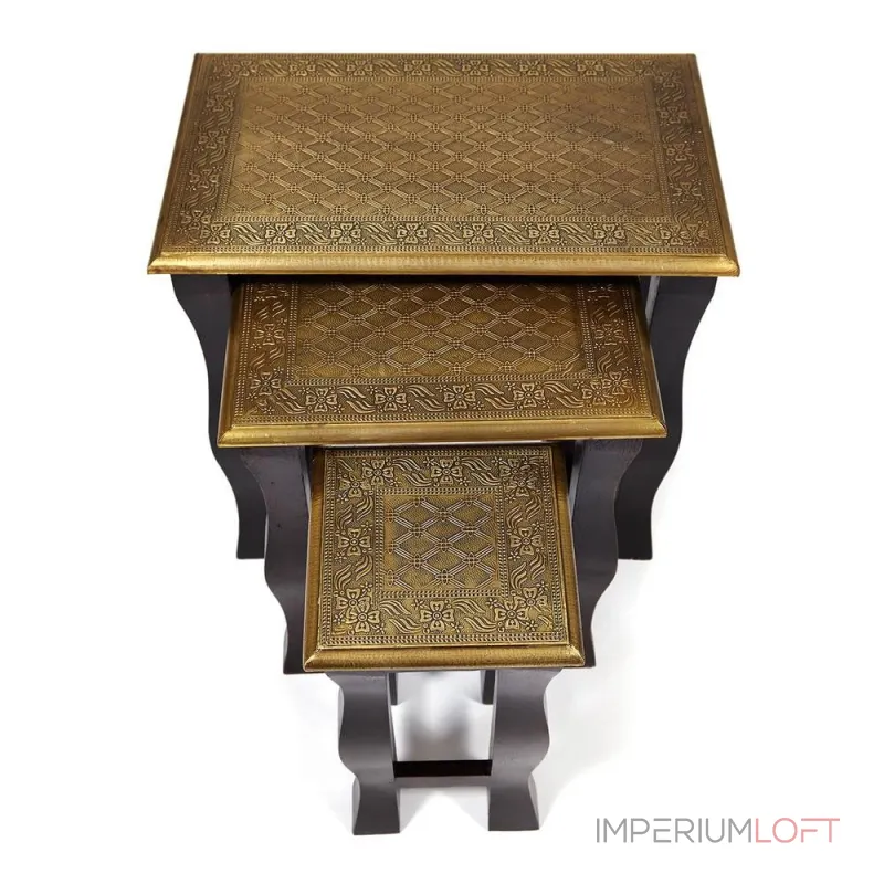 Комплект 3 столика BRAHMA TetChair 13537 от ImperiumLoft Комплект 3 столика BRAHMA TetChair 13537 от ImperiumLoft