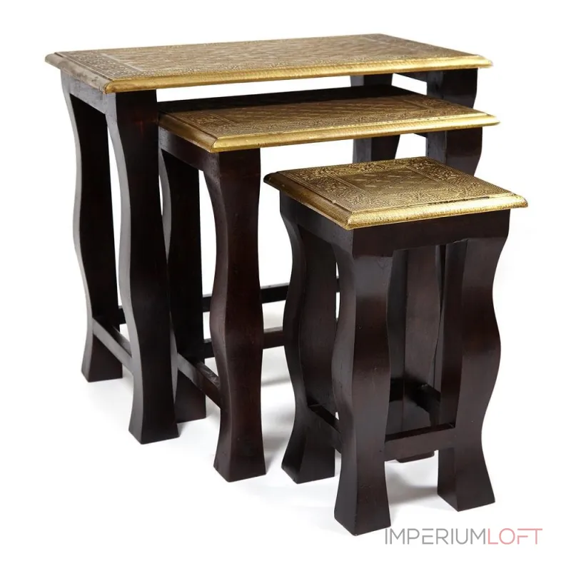 Комплект 3 столика BRAHMA TetChair 13537 от ImperiumLoft Комплект 3 столика BRAHMA TetChair 13537 от ImperiumLoft