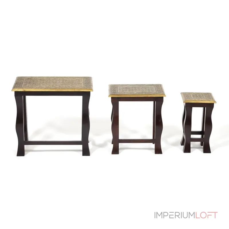 Комплект 3 столика BRAHMA TetChair 13537 от ImperiumLoft Комплект 3 столика BRAHMA TetChair 13537 от ImperiumLoft