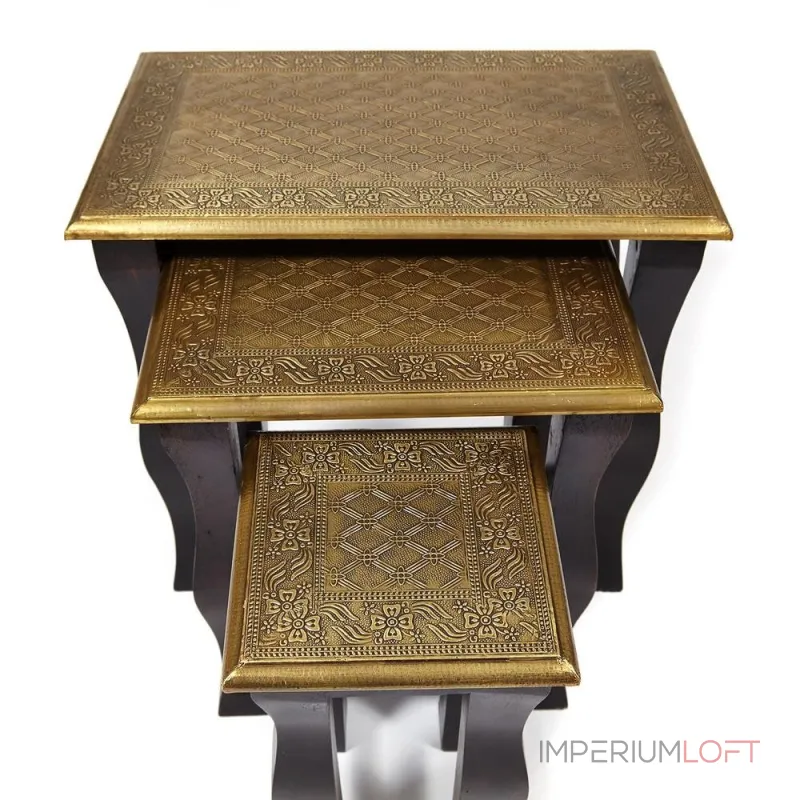 Комплект 3 столика BRAHMA TetChair 13537 от ImperiumLoft Комплект 3 столика BRAHMA TetChair 13537 от ImperiumLoft