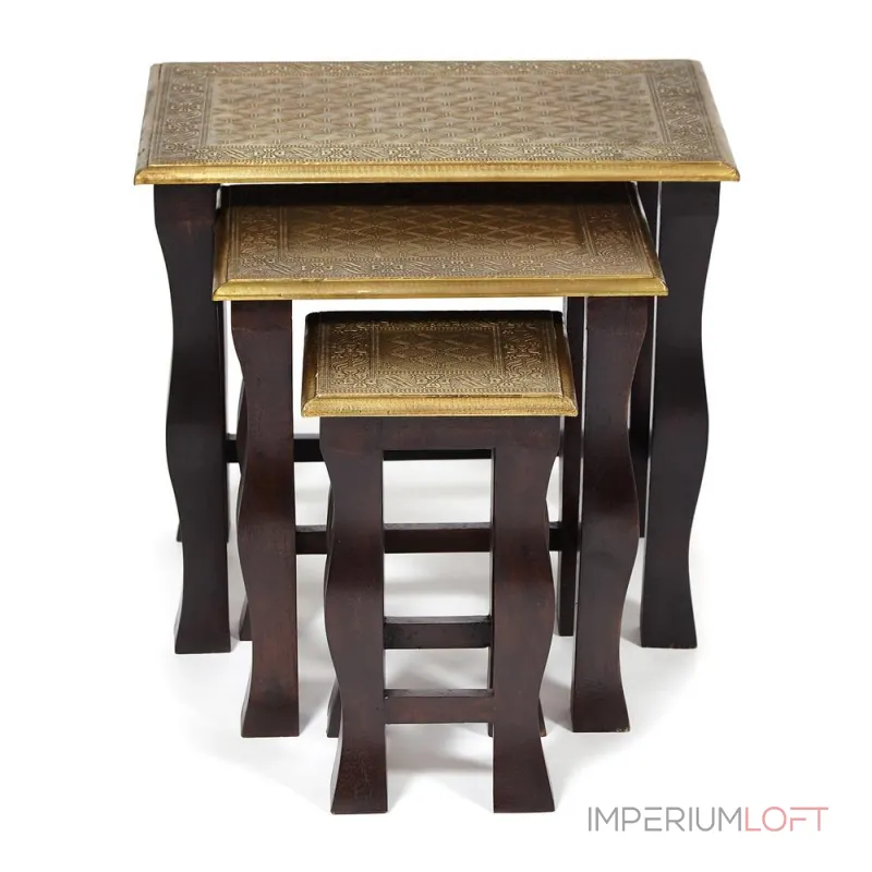 Комплект 3 столика BRAHMA TetChair 13537 от ImperiumLoft Комплект 3 столика BRAHMA TetChair 13537 от ImperiumLoft