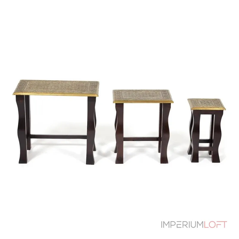 Комплект 3 столика BRAHMA TetChair 13537 от ImperiumLoft Комплект 3 столика BRAHMA TetChair 13537 от ImperiumLoft
