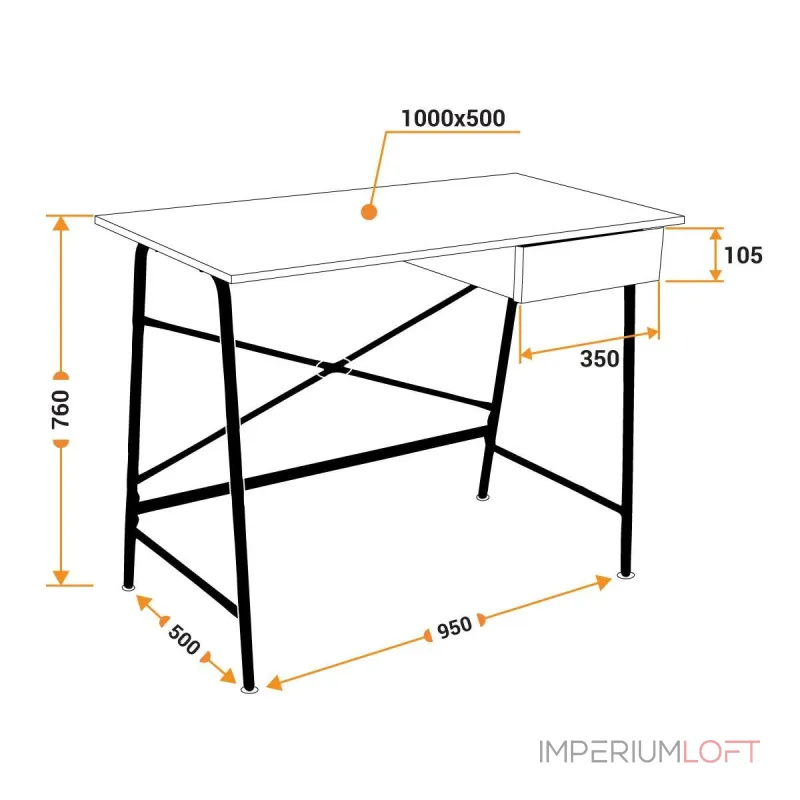 Стол WD-12 TetChair 19170 от ImperiumLoft