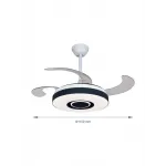 Люстра на штанге с вентилятором и динамиком VER-68164