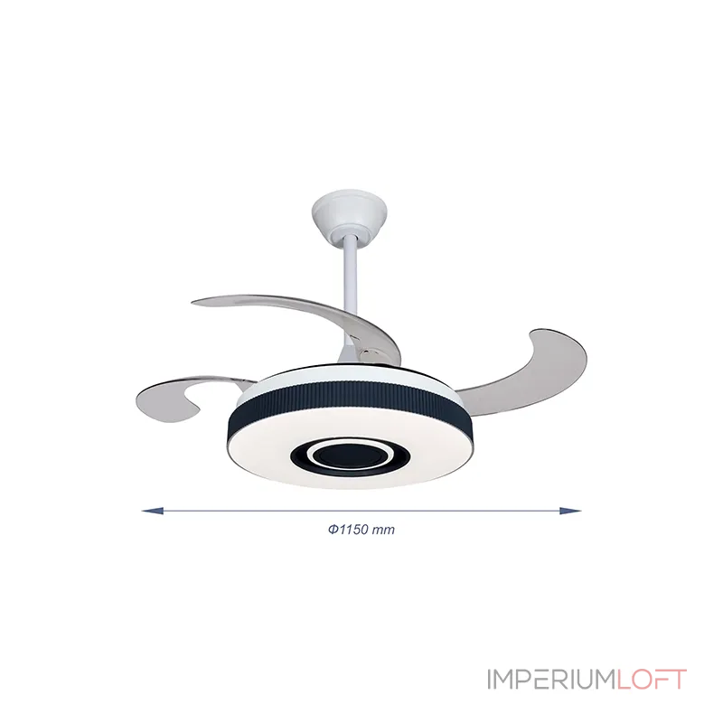 Люстра на штанге с вентилятором и динамиком VER-68164 Люстра на штанге с вентилятором и динамиком VER-68164