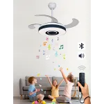 Люстра на штанге с вентилятором и динамиком VER-68164