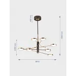 Подвесная люстра VER-2150-10 от ImperiumLoft