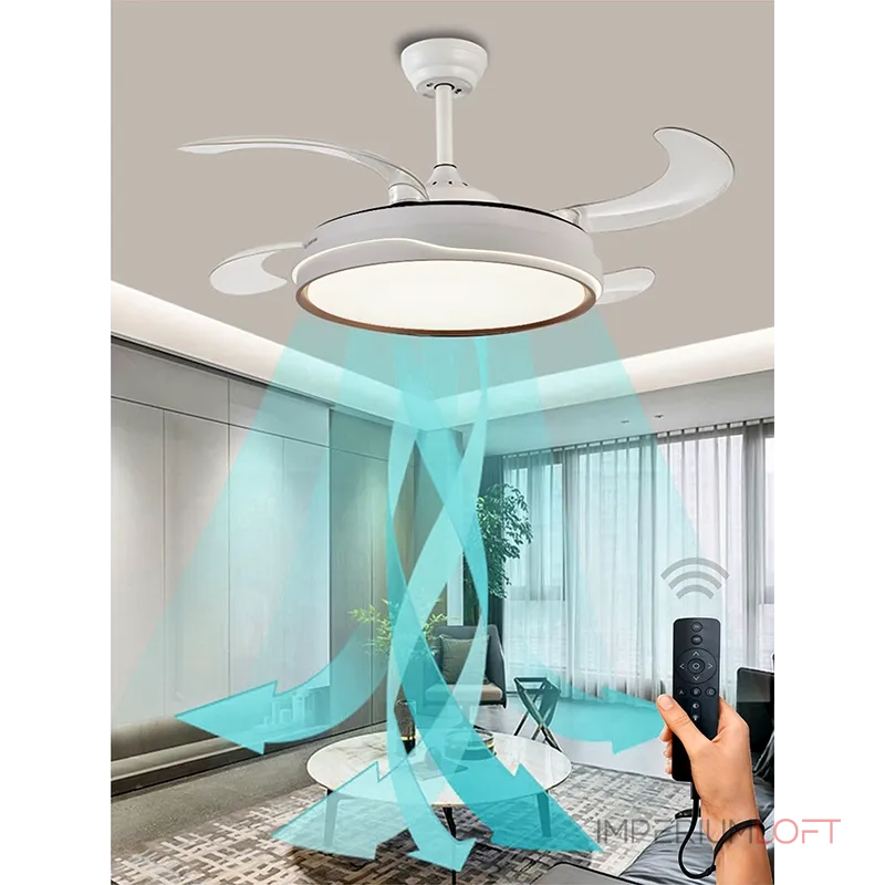 Потолочная люстра с вентилятором VER-68226 Потолочная люстра с вентилятором VER-68226