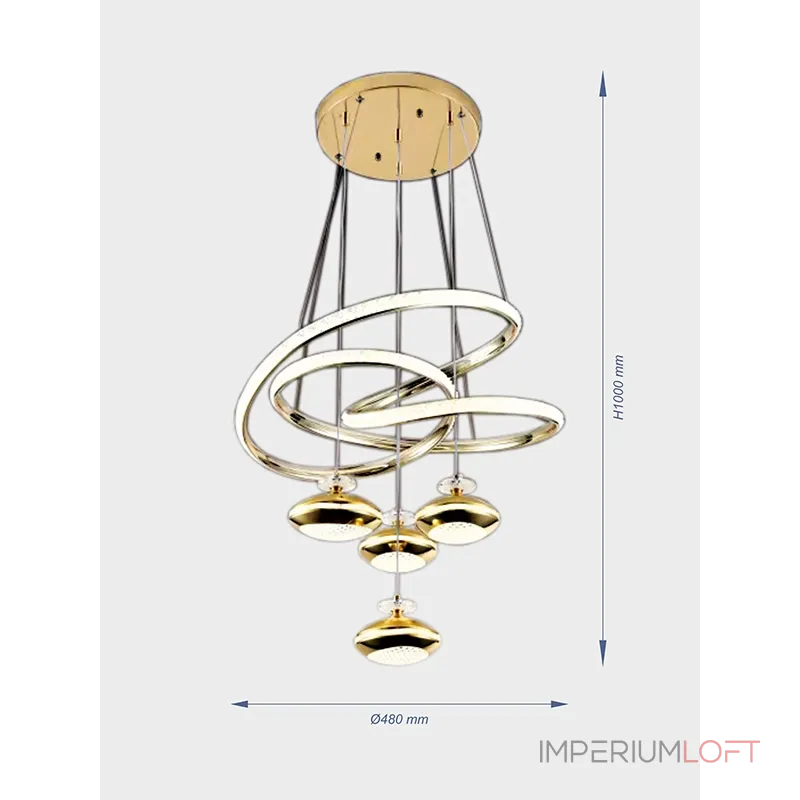 Подвесная люстра VER-2606GD