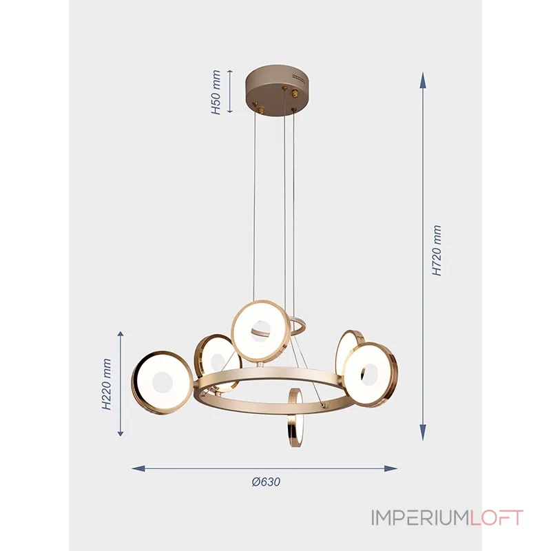 Подвесная люстра VER-2122-3+3 от ImperiumLoft Подвесная люстра VER-2122-3+3 от ImperiumLoft