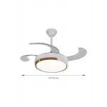 Люстра на штанге с вентилятором  VER-68239