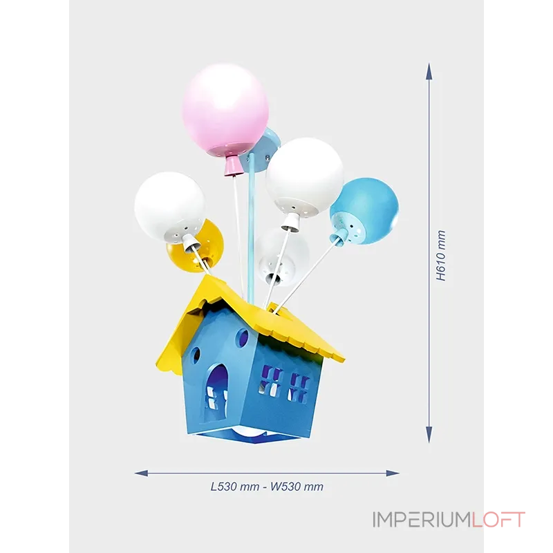Детская люстра на штанге VER-6347-7 Детская люстра на штанге VER-6347-7