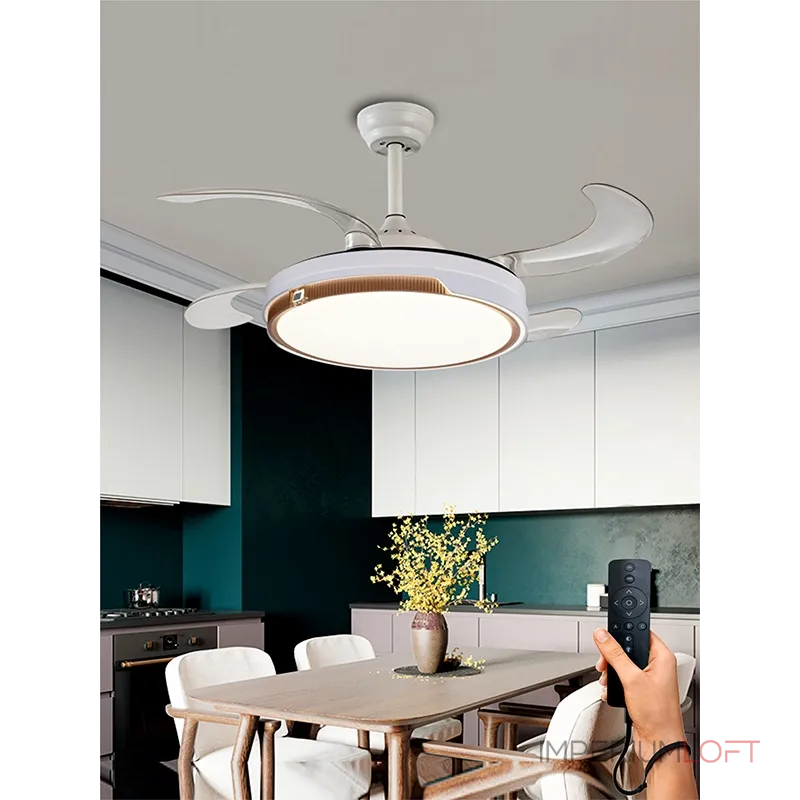 Люстра на штанге с вентилятором  VER-68239