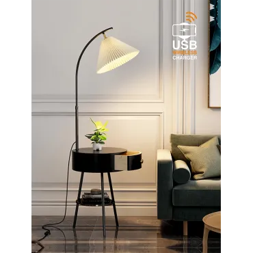 Напольная лампа с беспроводной зарядкой VER-9118B