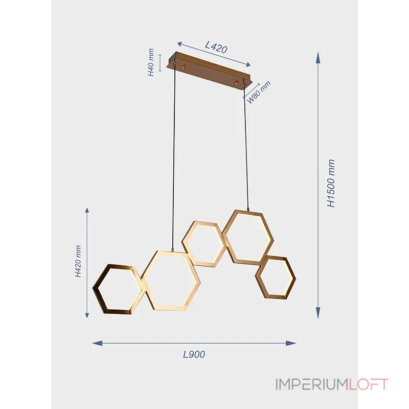 Подвесной светильник VER-7246/5 Подвесной светильник VER-7246/5