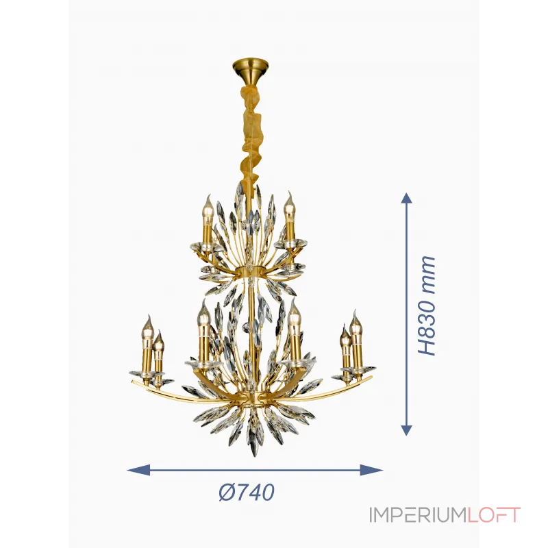 Подвесная люстра VER-95488-12 от ImperiumLoft
