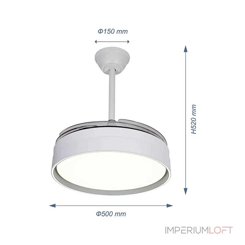 Потолочная люстра с вентилятором VER-68238 Потолочная люстра с вентилятором VER-68238