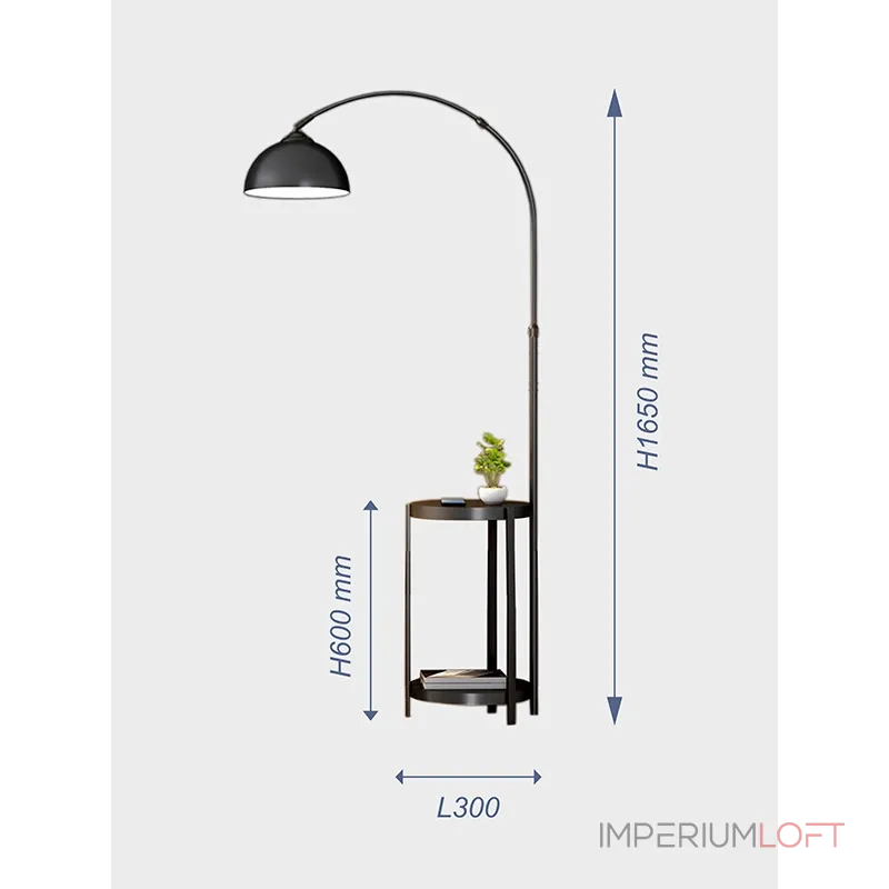 Напольная лампа с беспроводной зарядкой VER-9018 от ImperiumLoft Напольная лампа с беспроводной зарядкой VER-9018 от ImperiumLoft