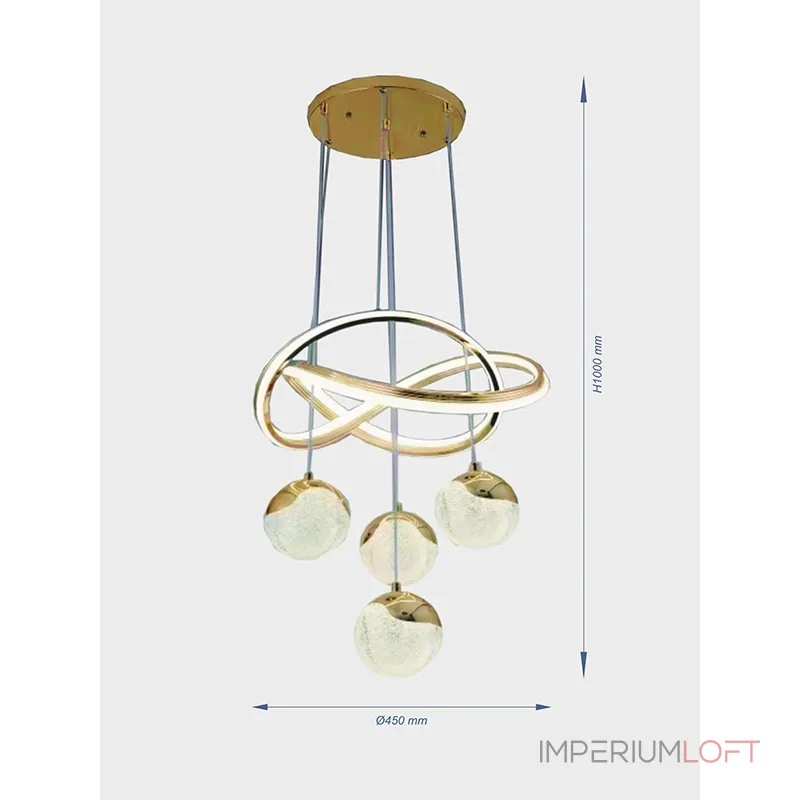Подвесная люстра VER-5371GD от ImperiumLoft Подвесная люстра VER-5371GD от ImperiumLoft